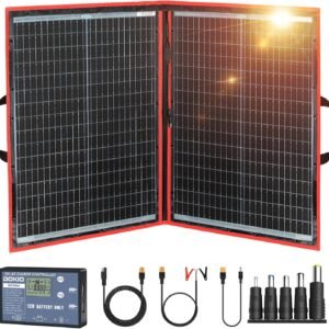 DOKIO 100W Portable Foldable Solar Panel Kit