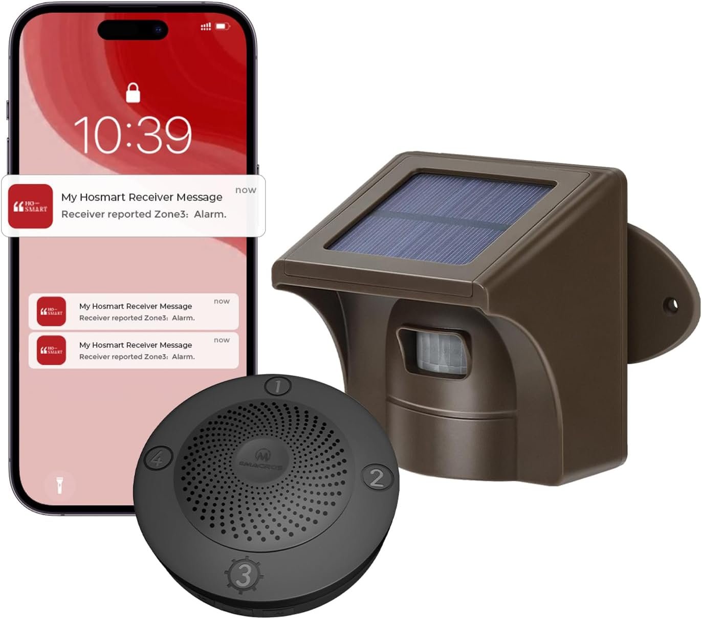 eMACROS Pro 3 Smart Solar Driveway Alarm System