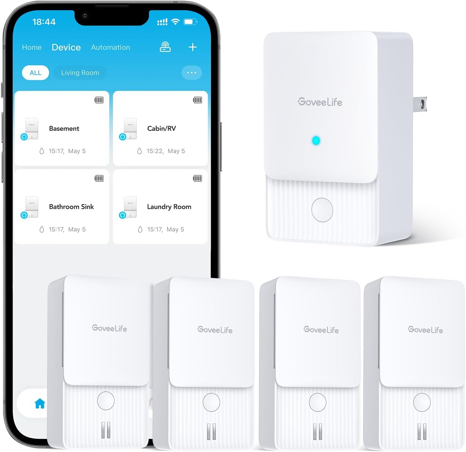 GoveeLife Premium Smart Water Leak Detector 2