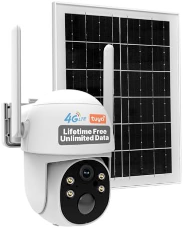 MOES 4G LTE Cellular Solar Security Camera