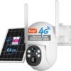 SANSCO 4G LTE Cellular Solar Security Camera