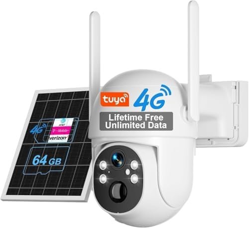 SANSCO 4G LTE Cellular Solar Security Camera