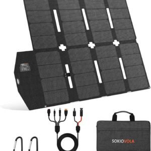 SOKIOVOLA 100W Portable Solar Panel