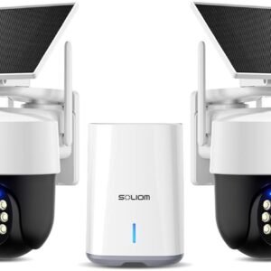 SOLIOM Security Cameras Wireless Outdoor 4-Cam Kit