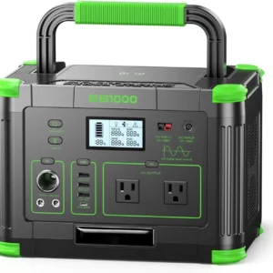 1000W Portable Power Station 999Wh, 120V Pure Sine Wave AC Outlet (2000W Peak), 60W PD USB-C & 10 Ports, Solar Generator for Home Backup, Outdoor Camping, RV, Emergency, Off-Grid Living view 1