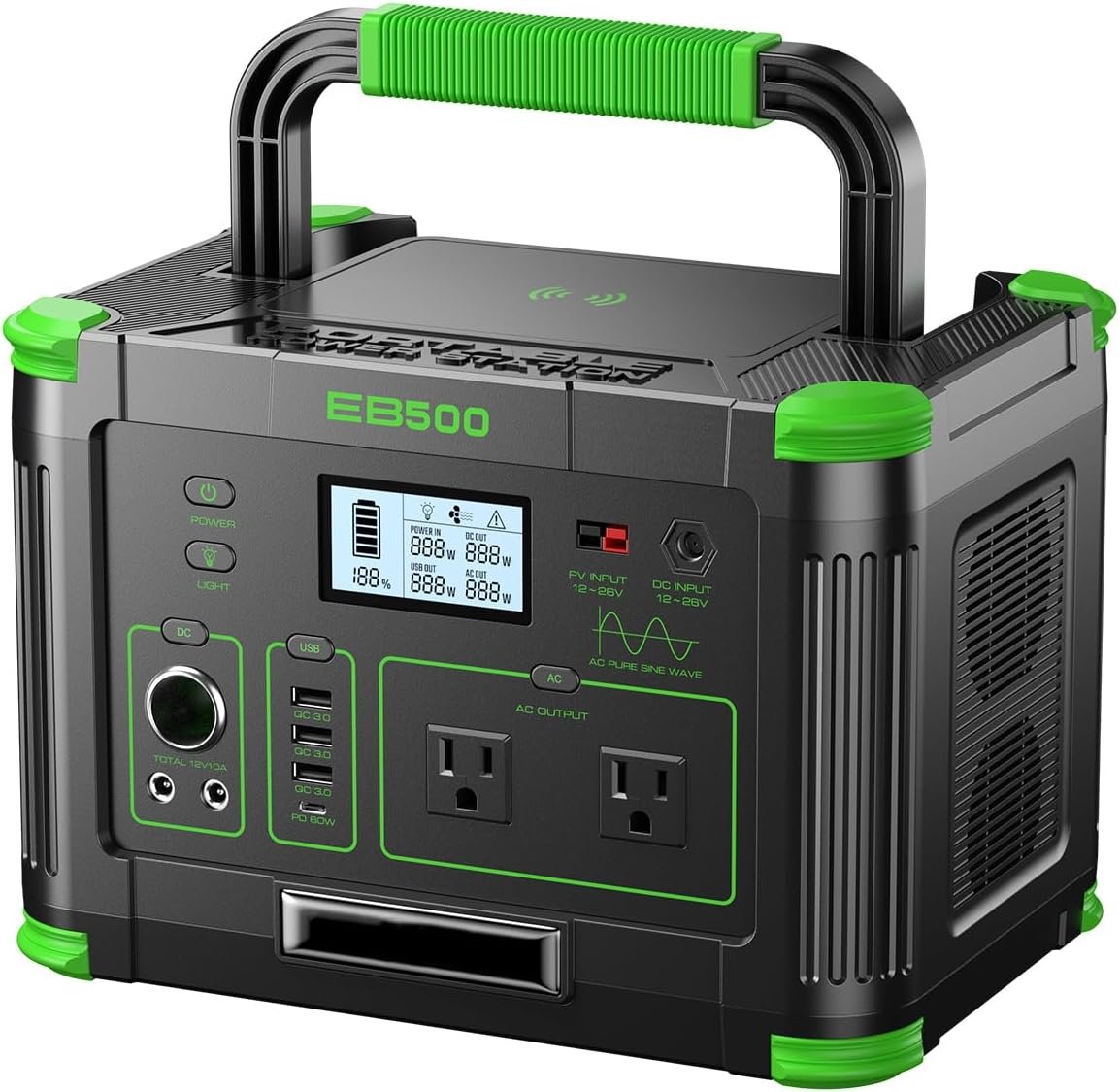 500W Portable Power Station