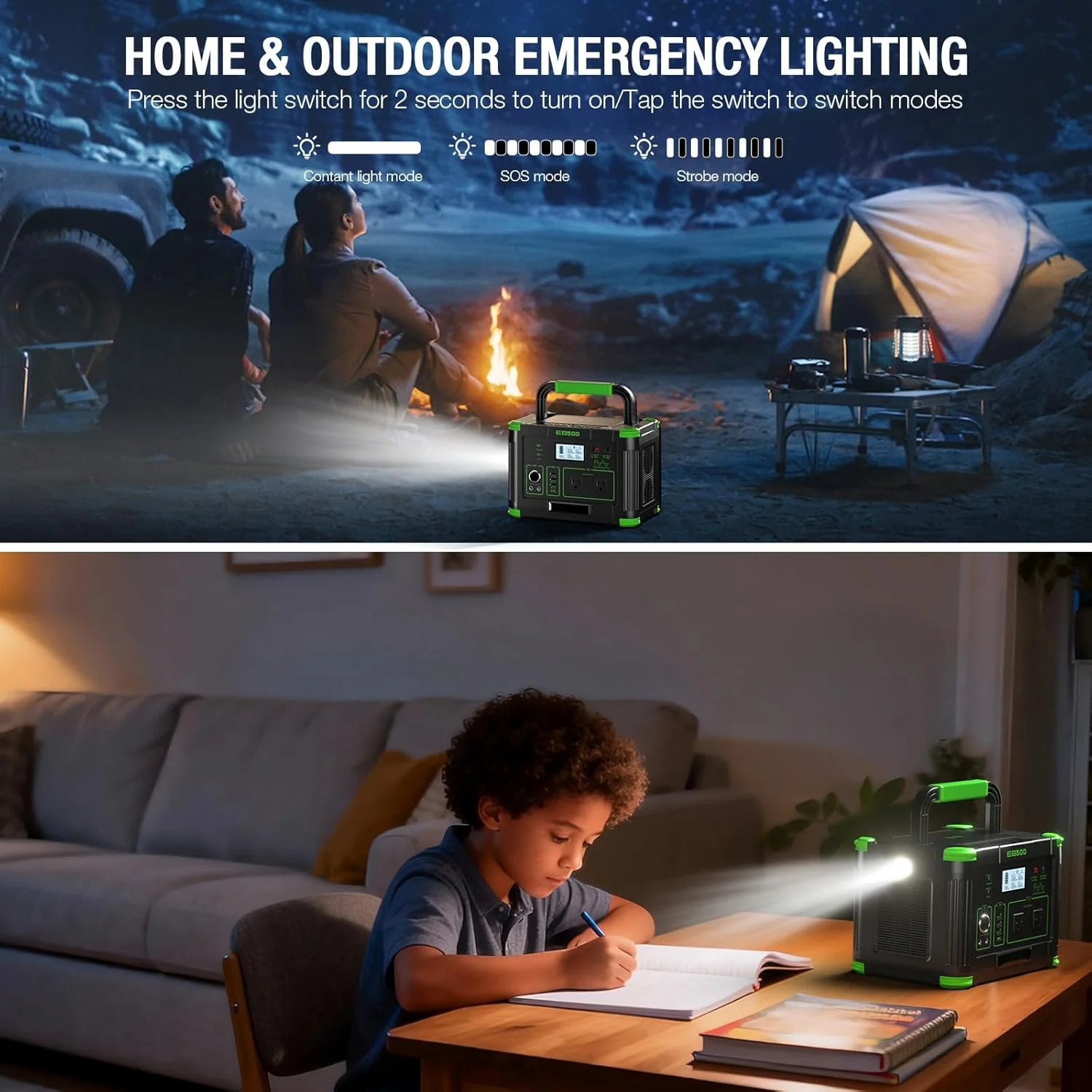Amazon Portable Power Station 500W demonstrating its compact size and portability