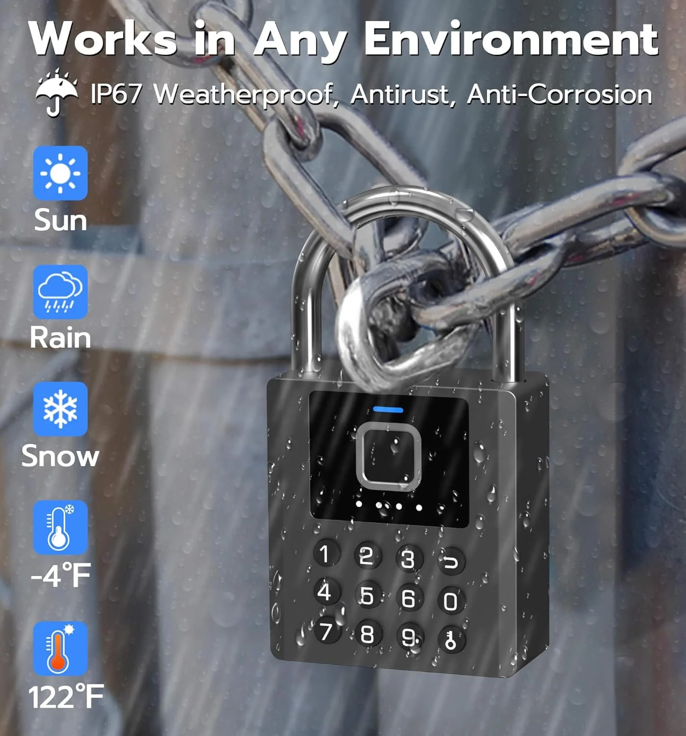 User interface of the Anweller P15 mobile application for setup and control