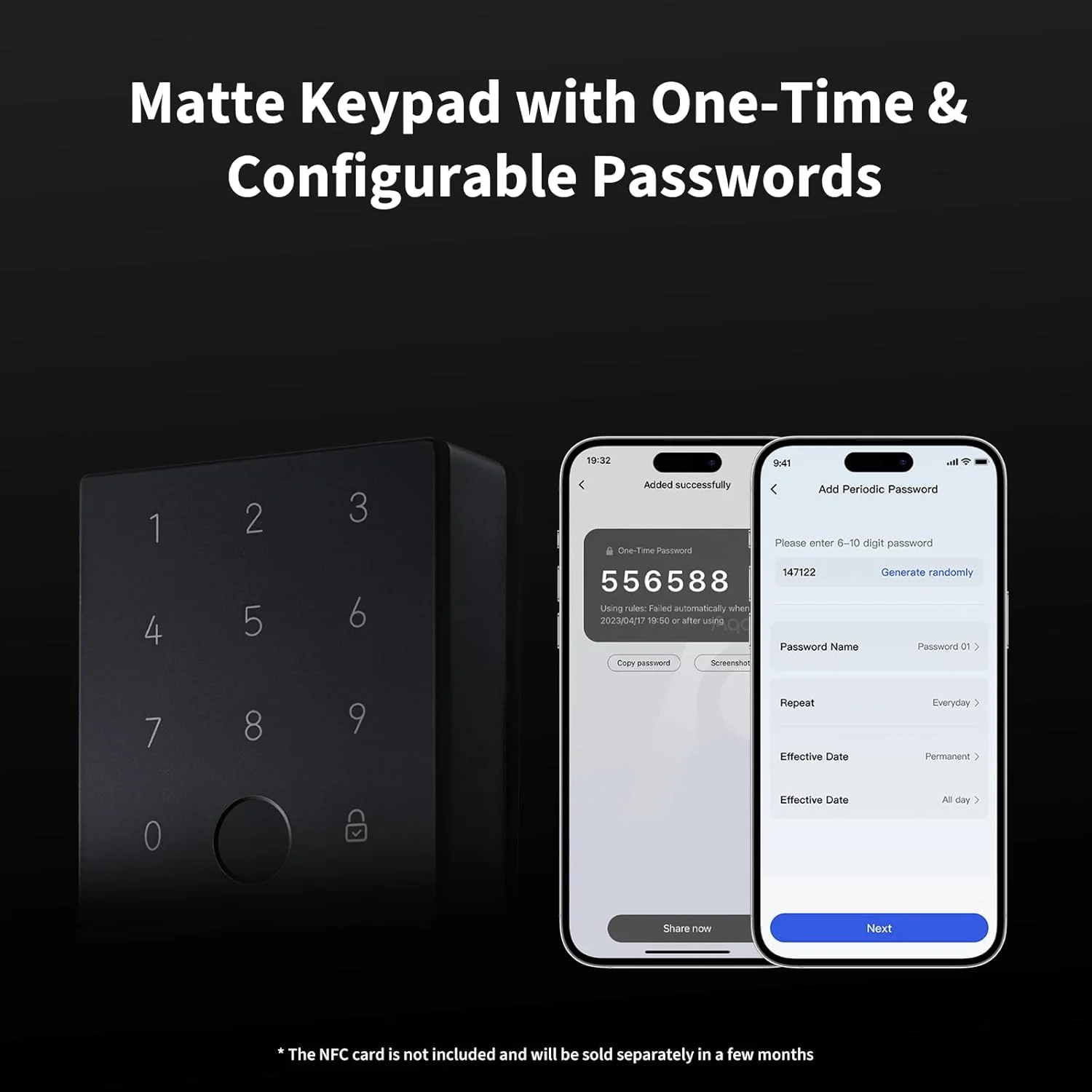 Aqara U100 Smart Lock showing different access methods: fingerprint, keypad, and keyhole