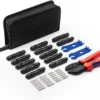 BougeRV Solar Crimper Tool Kit - Crimper, 12 Pairs Connectors, 2 Spanner Wrench for 14-10 AWG Solar Panel Cable Wire Crimping PV Assembly and Installation