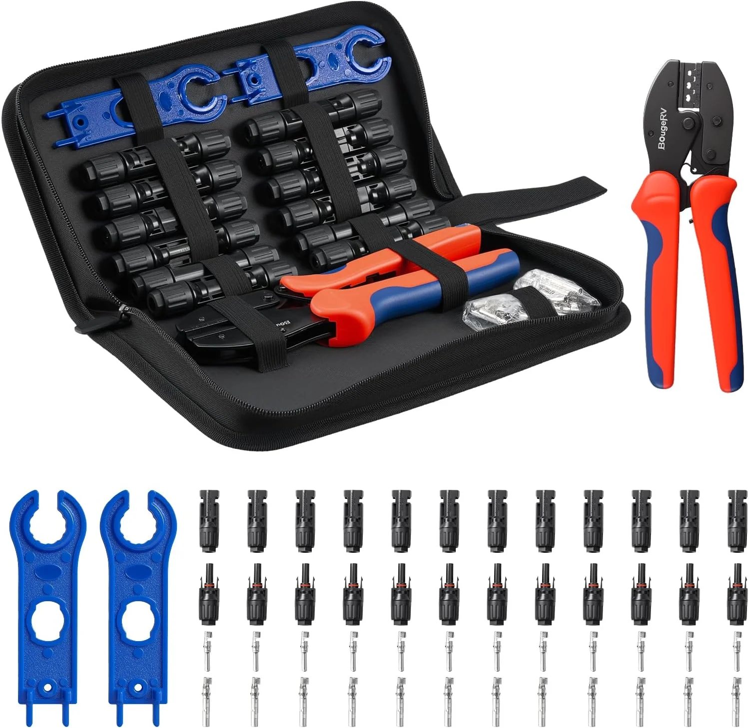 BougeRV Solar Crimper Tool Kit high-carbon steel construction