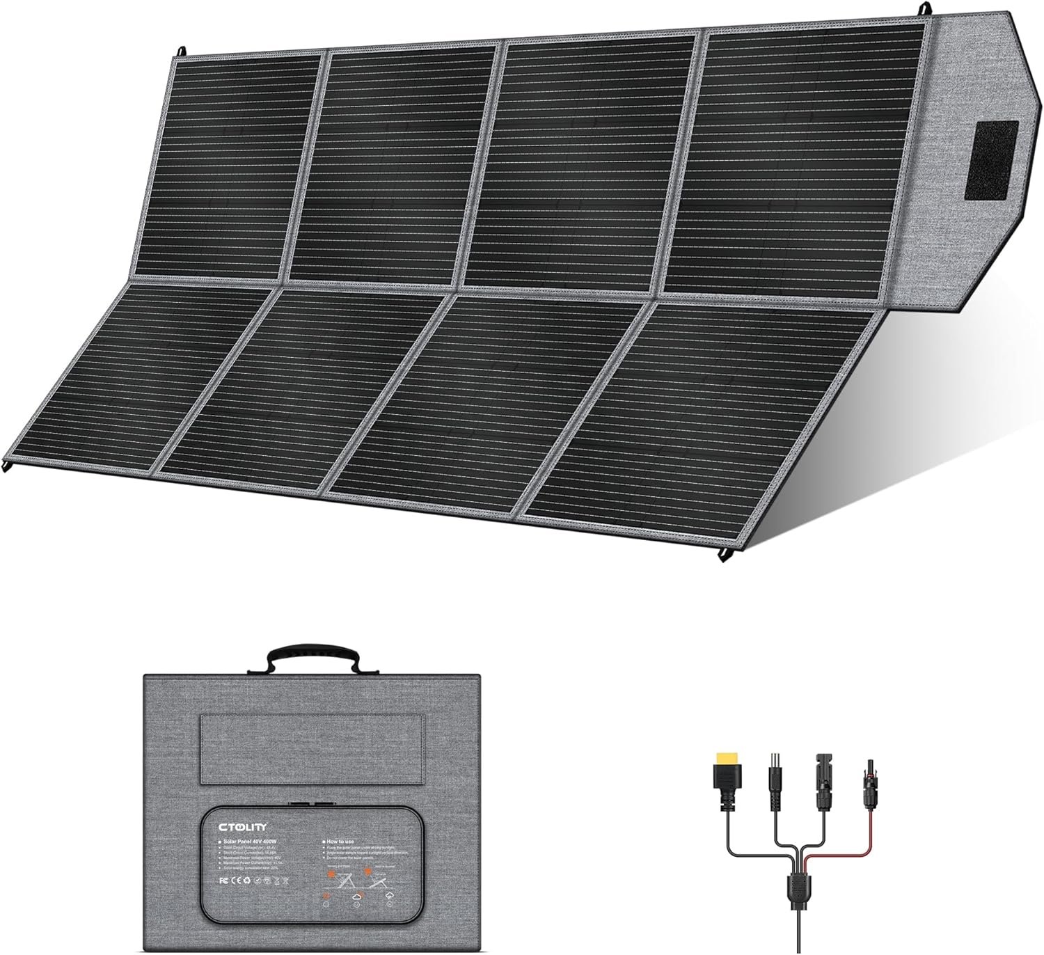 CTOLITY 400W Portable Solar Panel