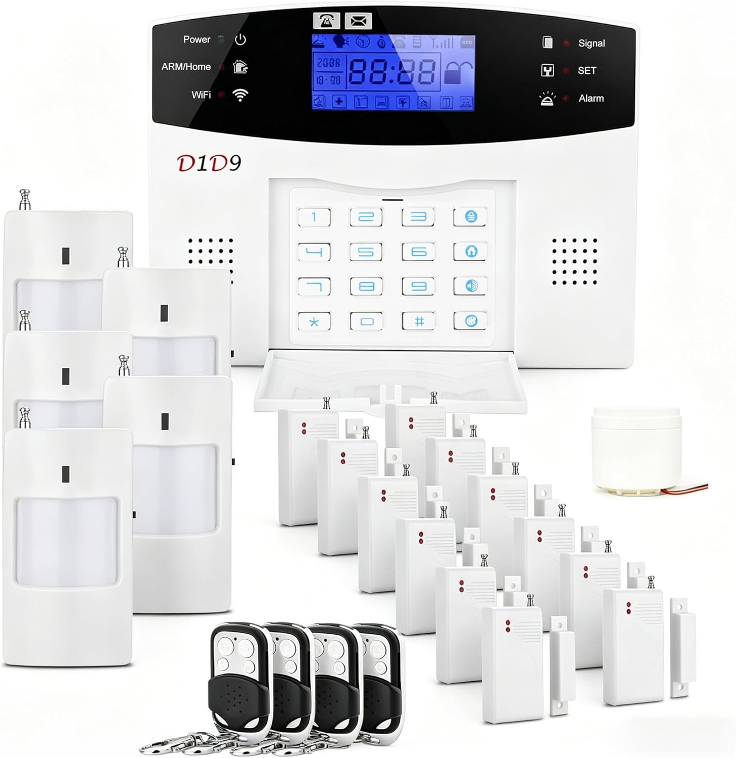 D1D9 Wireless DIY Burglar Alarm System