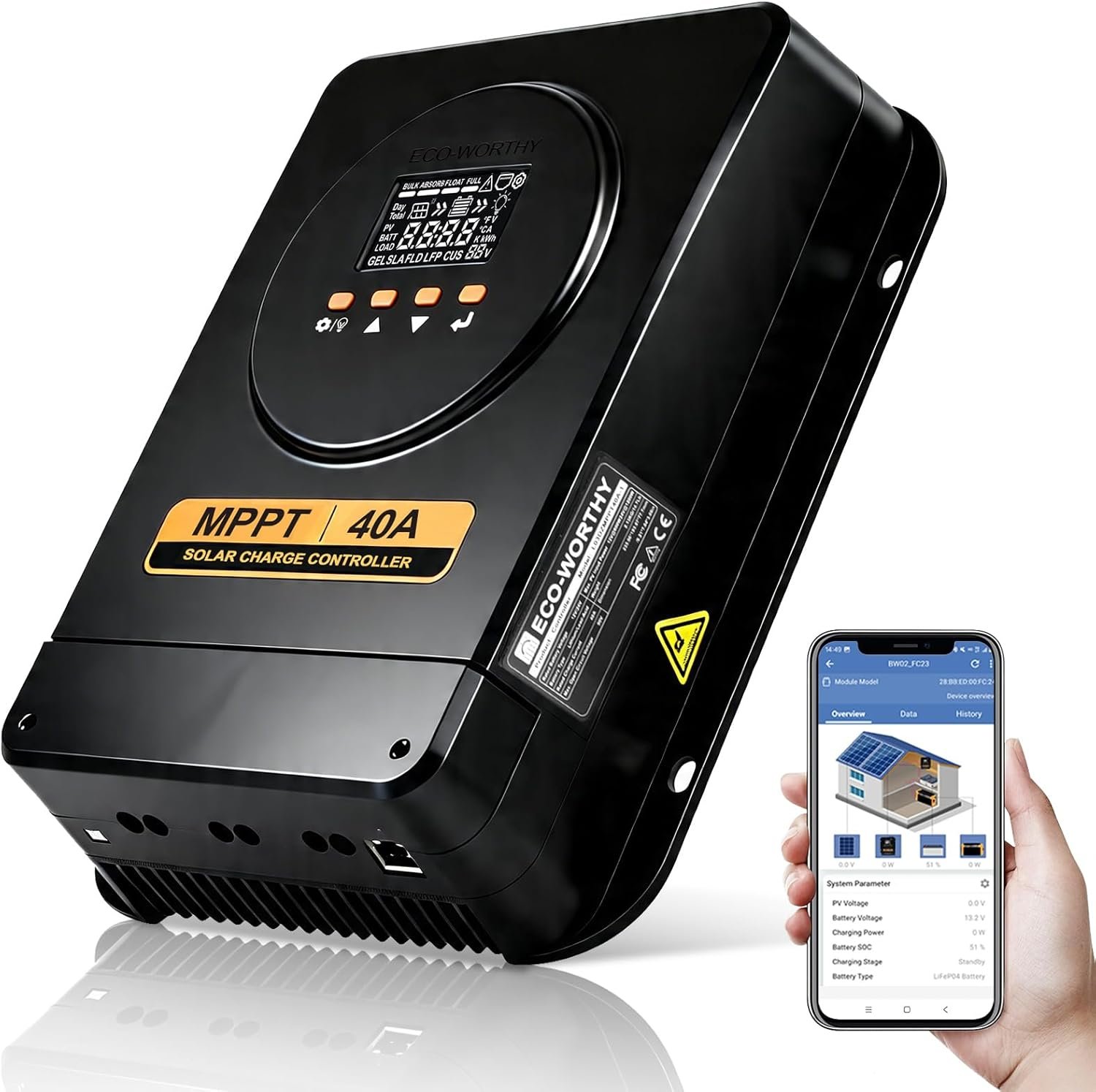 ECO-WORTHY MPPT Solar Charge Controller