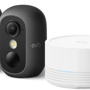 eufy Security eufyCam C35, Wireless Security Camera, Outdoor and Indoor, Magnetic Mount, Color Night Vision, Local Storage, No Monthly Fee, IP67, Supports Solar Panel, White