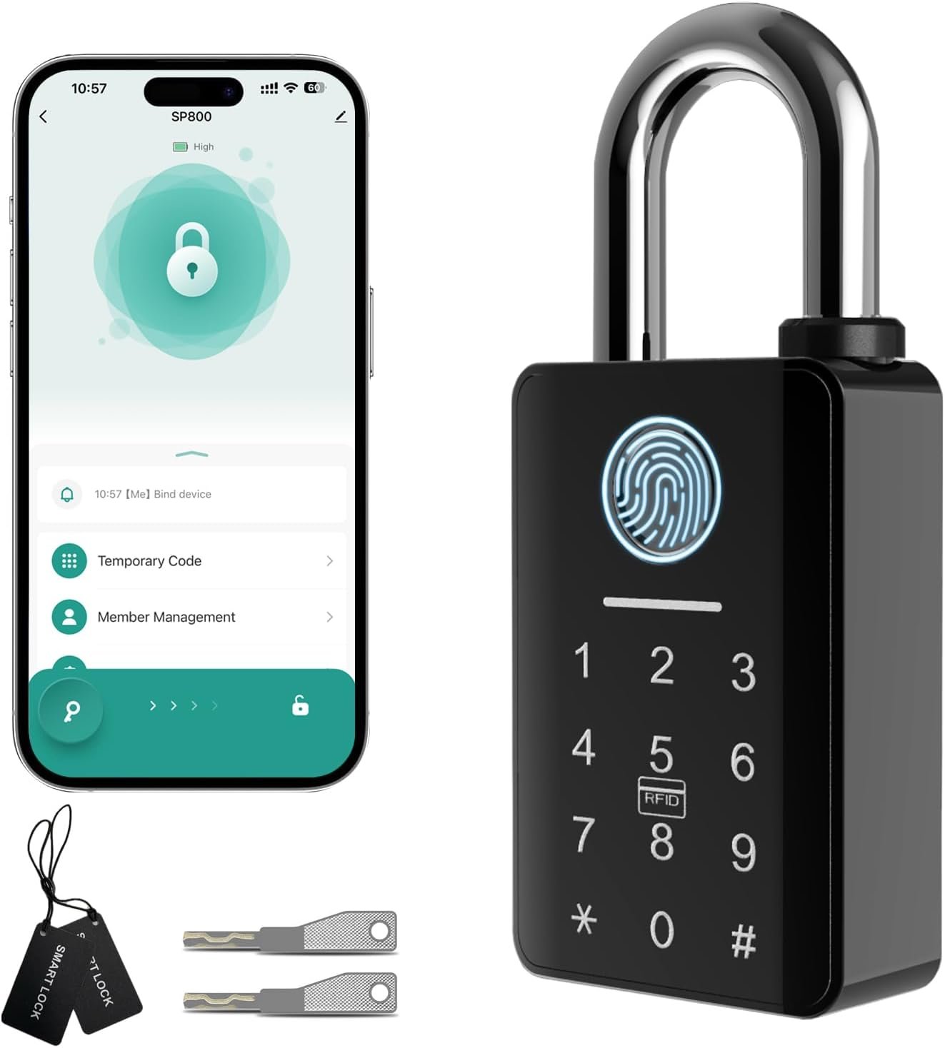 Heavy Duty Fingerprint Padlock