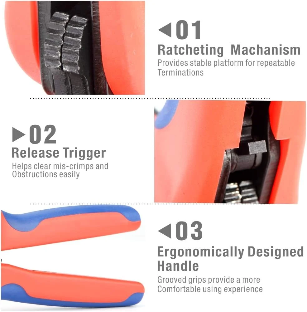 All components of the iCrimp LY-2546B Solar Crimping Tool Kit
