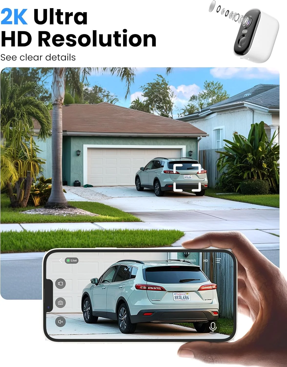 MISECU 2K Camera QHD Resolution