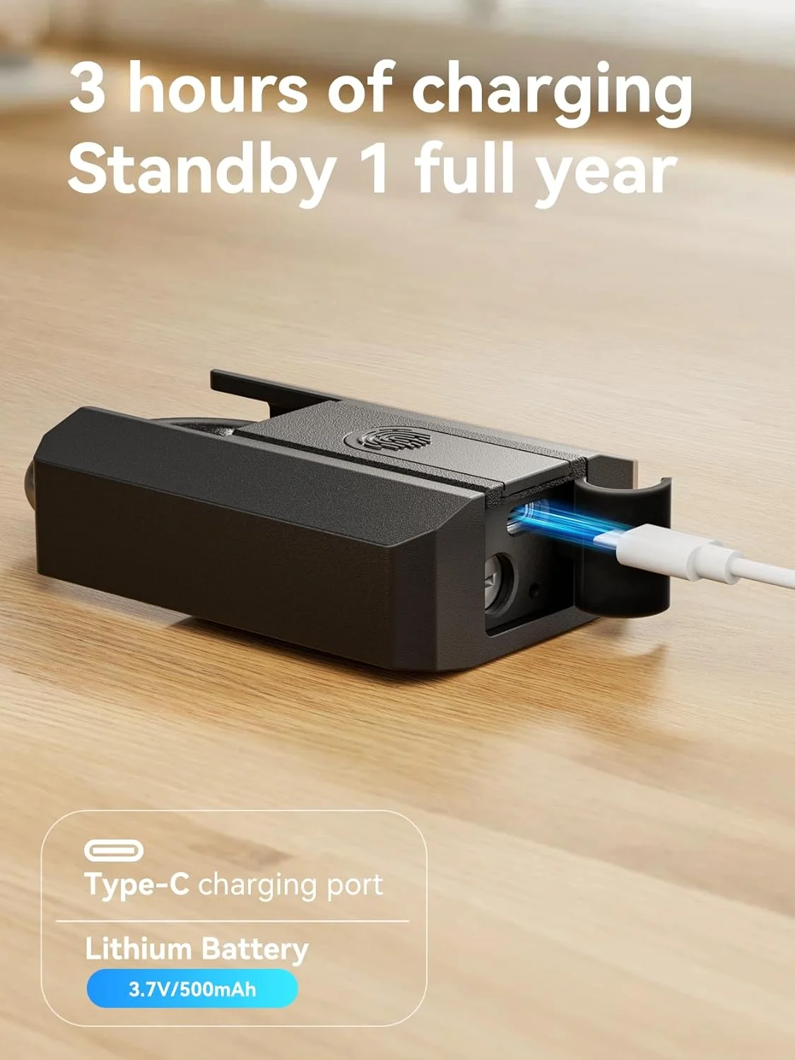 NexusLab Fingerprint Padlock with its emergency keys visible