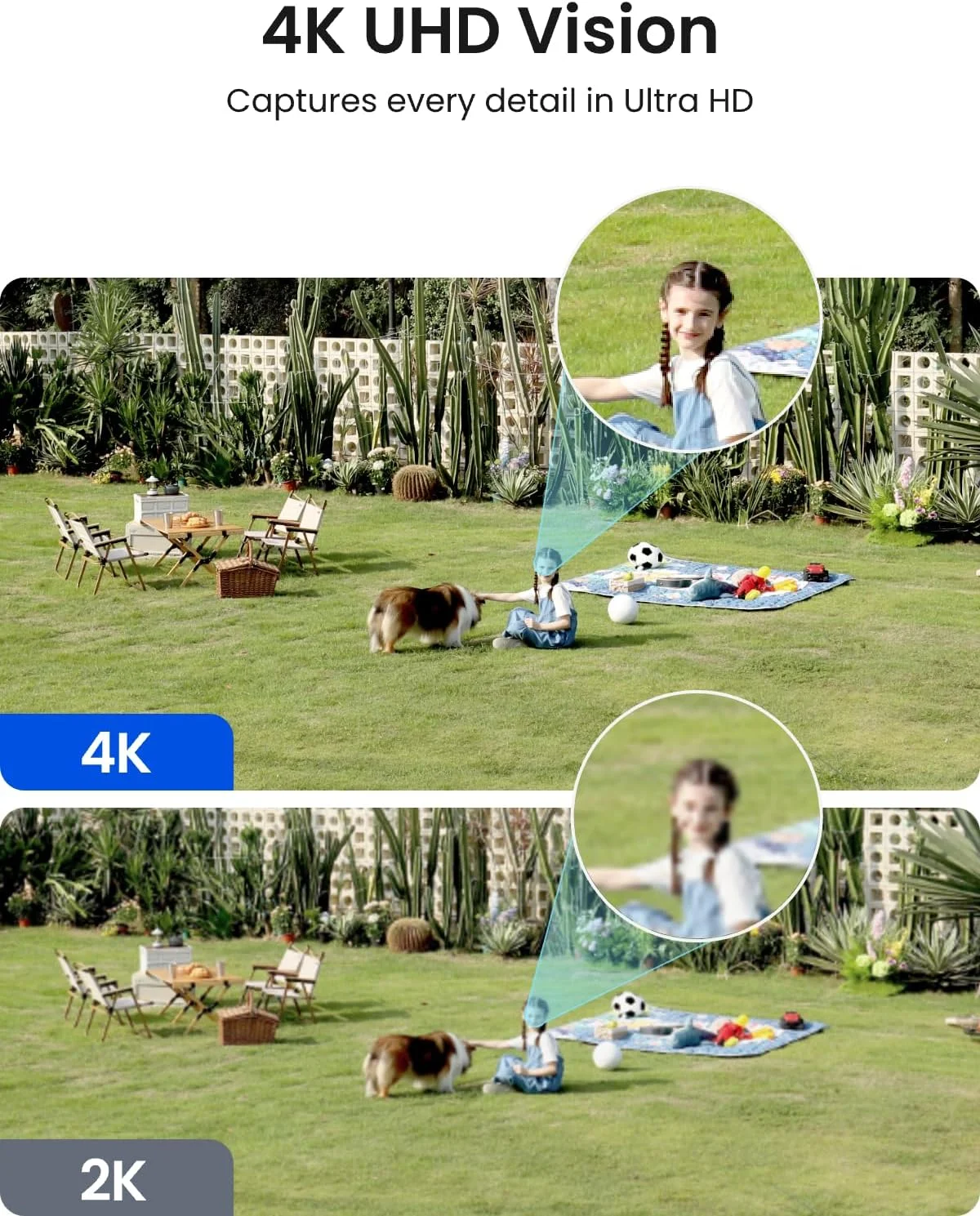 Reolink Argus 4 Pro detection zones and person detection interface