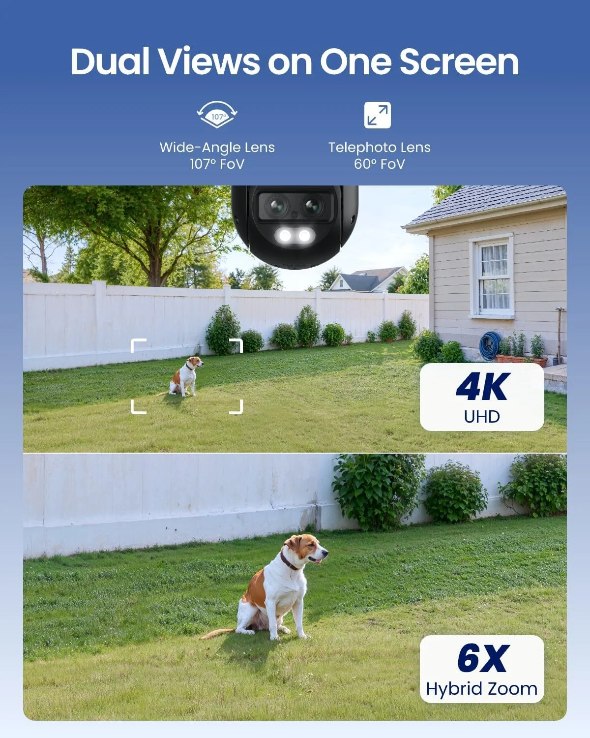 Reolink TrackMix WiFi 4K PTZ with included 128GB microSD cards for local storage