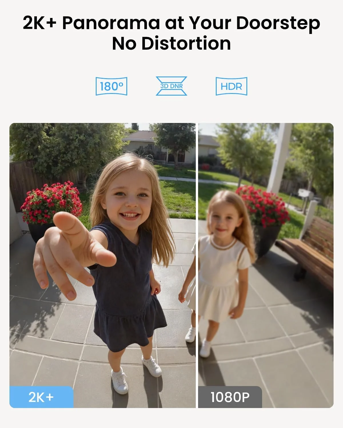 2K Super HD clarity of Reolink doorbell