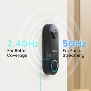 REOLINK Video Doorbell WiFi Camera - Wired 2K Outdoor, 5G&2.4G WiFi, 4:3 Wide View Angle, Smart Detection, Local Storage, No Subscription Front Door Home Security, Customized Reolink Chime view 6
