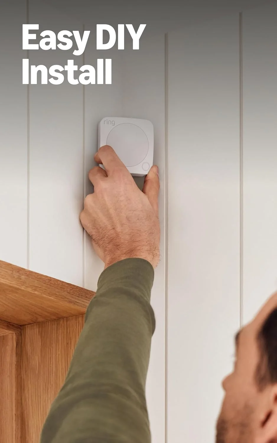 Ring Alarm Motion Detector mounted in a corner