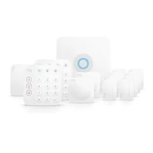 Ring Alarm 14-Piece Kit (newest model), Wireless smart home or business security system, expandable, easy setup, Mobile App Control, 24/7 Professional Monitoring, Alexa Compatible