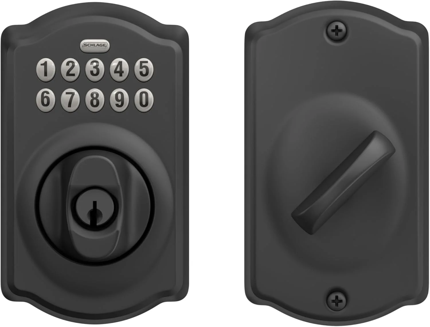 Schlage BE365 CAM 622 keypad illuminated for use