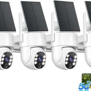 Solar-Powered 2K Security Camera System