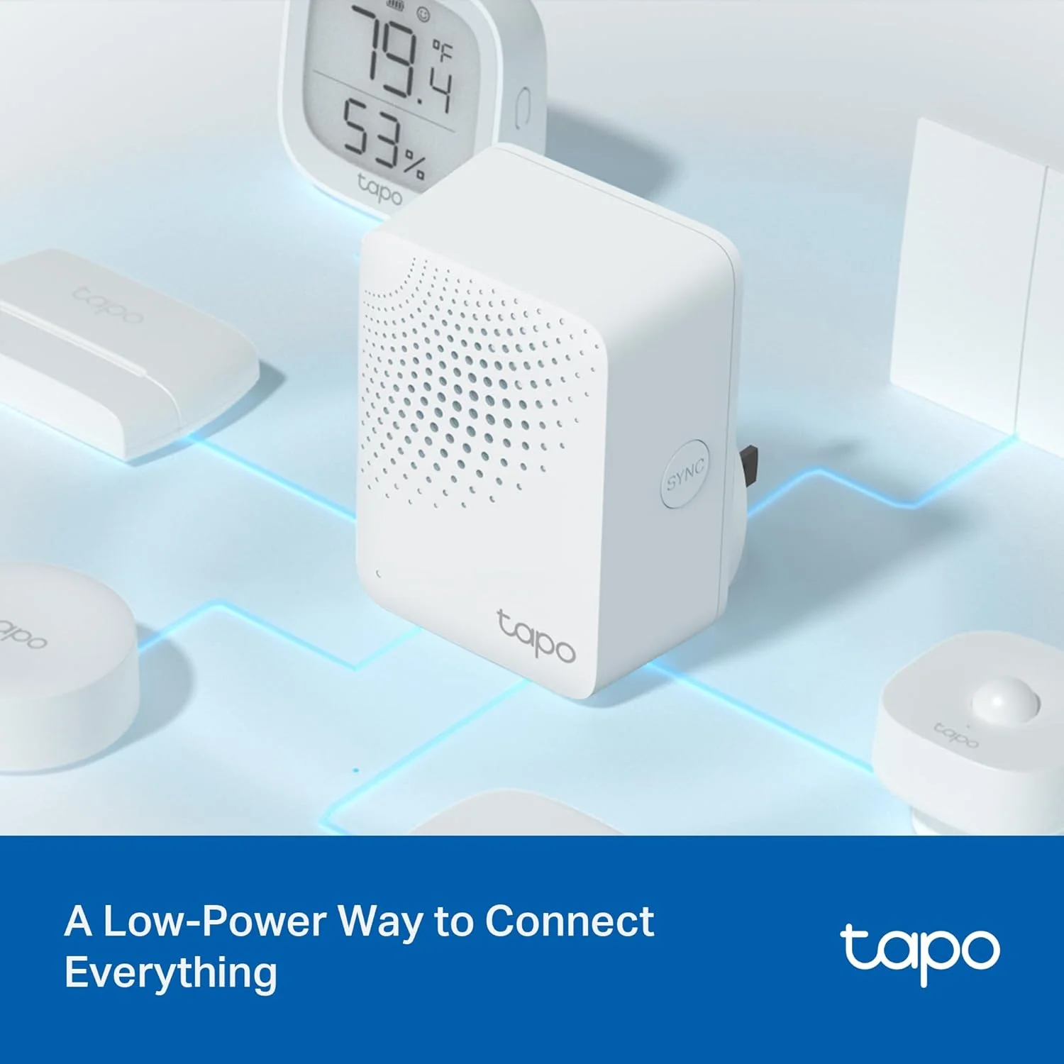 Diagram showing Tapo T110 sensor battery