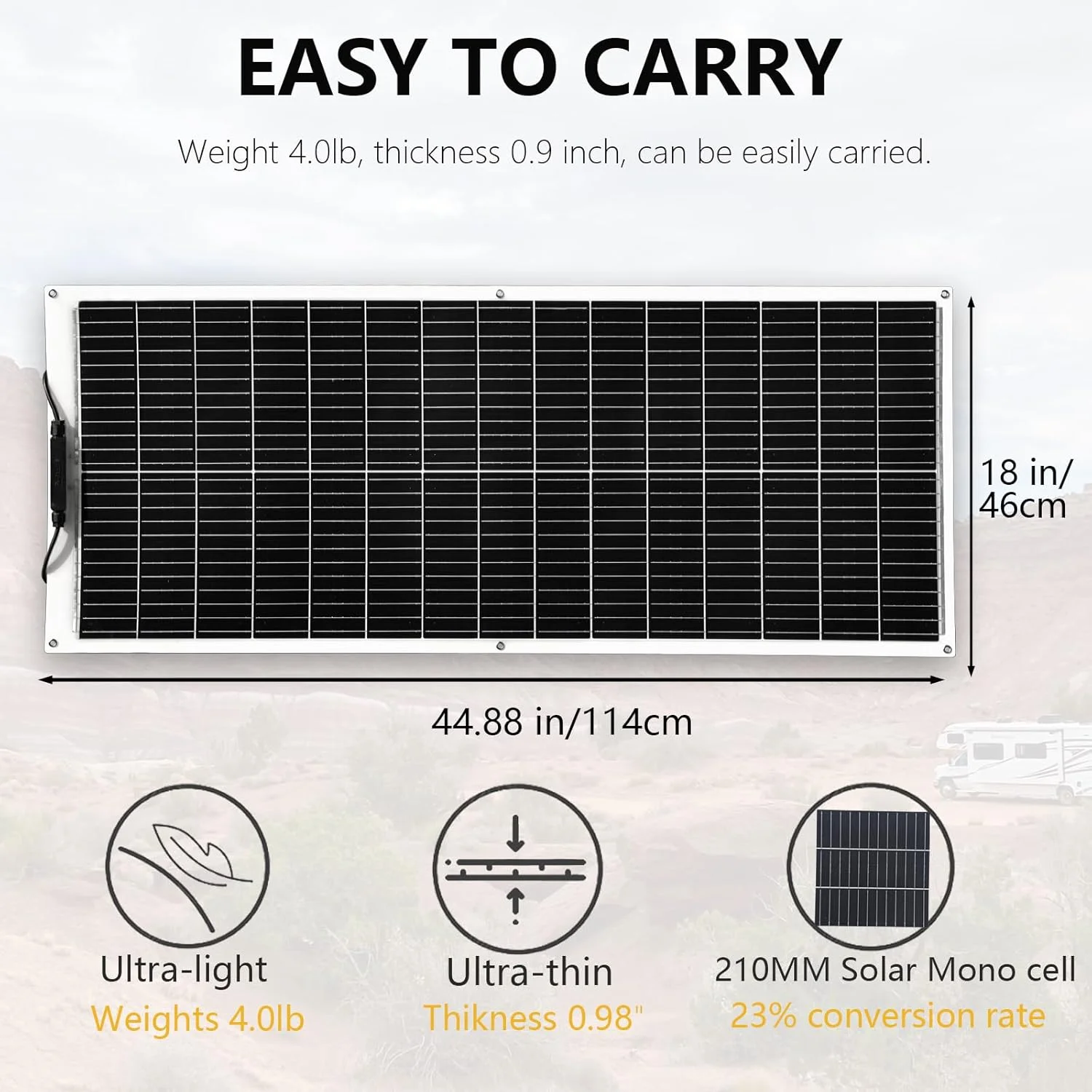 Close-up of the high-efficiency monocrystalline solar cells in the XINPUGUANG kit