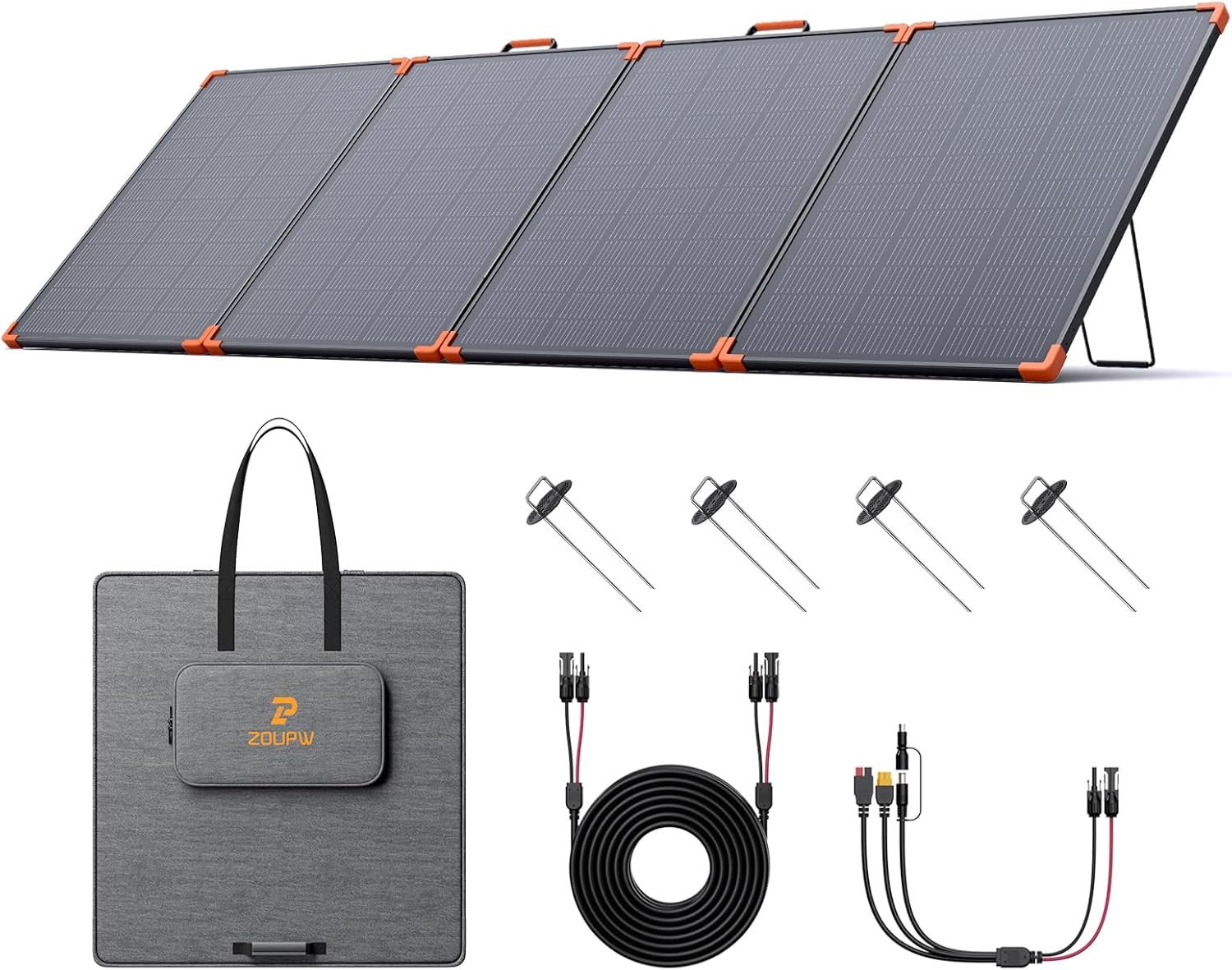 ZOUPW 350W Portable Solar Panel