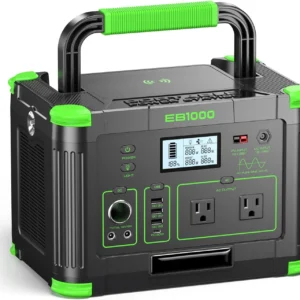 1000W Portable Power Station, 999Wh Solar Generator Backup Battery with Pure Sine Wave, Solar/AC/Car Chargable for Camping, RV, Home Emergency & Outdoor Adventures view 1