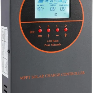 40A MPPT Solar Charge Controller, 12V/24V/36V/48V Auto Recognition, Max 160V PV Input, LCD Display Intelligent Voltage Regulator, Compatible with AGM, Gel, Flooded and Lithium Batteries view 1