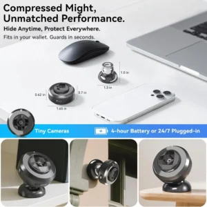 4K Indoor Security Hidden Camera: APP Control Smart Motion Detection for Baby/Pet/Nanny Surveillance view 3