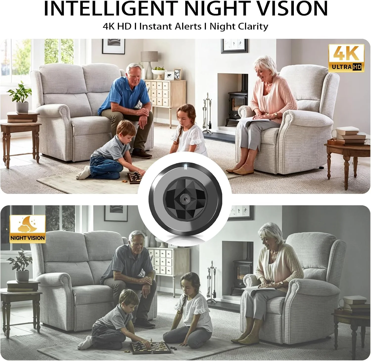 Nanny cam for baby monitoring