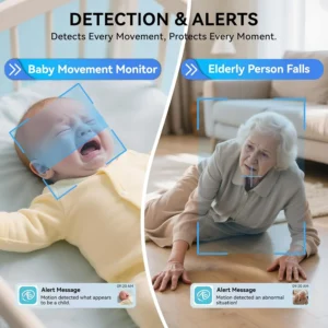 4K Indoor Security Hidden Camera: APP Control Smart Motion Detection for Baby/Pet/Nanny Surveillance view 5