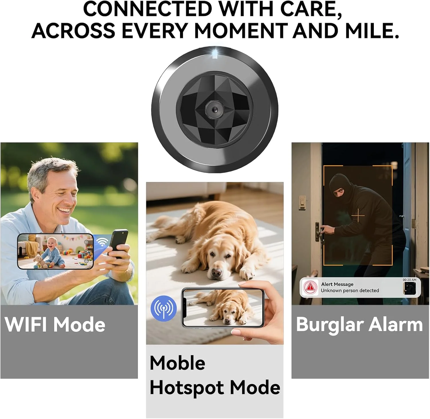 Compact hidden camera design