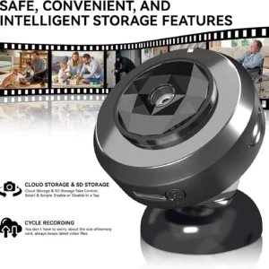 4K Indoor Security Hidden Camera: APP Control Smart Motion Detection for Baby/Pet/Nanny Surveillance view 7