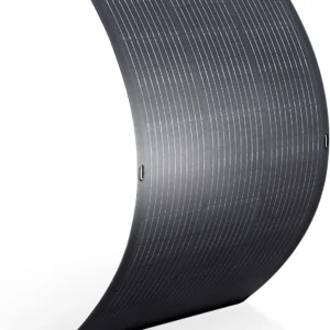 ALLPOWERS SF100 100W Flexible Solar Panel Ultra Thin 3mm Bendable Monocrystalline Solar Charger with 25% Efficiency IP68 Waterproof for RV Roof Van Marine Boat Camping view 1