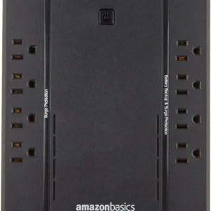 Amazon Basics UPS Battery Backup & Surge Protector, 800VA/450W, 12 Outlets, Standby Uninterruptible Power Supply, Compact, Black view 3