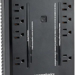 Amazon Basics UPS Battery Backup & Surge Protector, 800VA/450W, 12 Outlets, Standby Uninterruptible Power Supply, Compact, Black