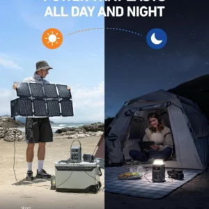 Anker SOLIX C300 DC Power Bank Station, Outdoor 288Wh Portable Power Station, LiFePO4 Battery, 300W Solar Generator, for Camping, Traveling, and Emergencies (No Wall Charger Included) view 7