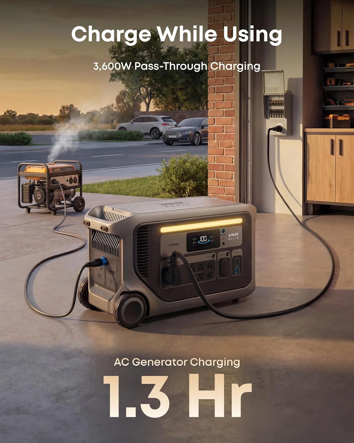 Solar recharging capabilities for Anker SOLIX F3000