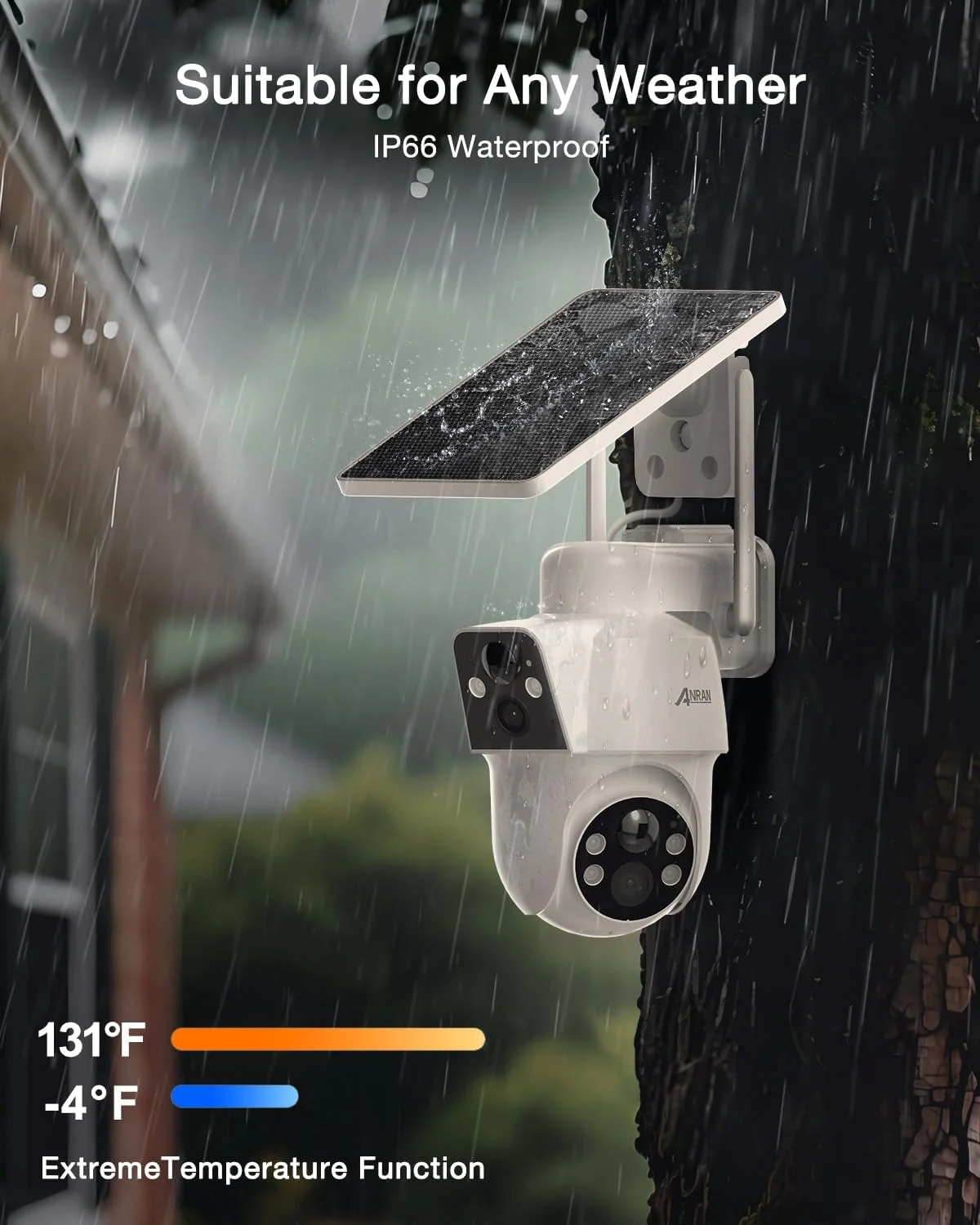 Smartphone app controlling the security camera