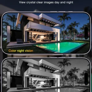 ANRAN 2 Pack Dual-Lens Solar Security Camera Wireless Outdoor - 3MP Fixed Wide-Angle + PTZ 360° View, Home Security Camera with Color Night Vision, 2-Way Talk, PIR Motion Detection, 100% Wire-Free view 7