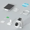 ANRAN 2 Pack Dual-Lens Solar Security Camera Wireless Outdoor - 3MP Fixed Wide-Angle + PTZ 360° View, Home Security Camera with Color Night Vision, 2-Way Talk, PIR Motion Detection, 100% Wire-Free