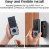 aosu Doorbell Camera Wireless, Local Storage, 5MP Ultra HD, Triple Motion Detection, 2.4/5 GHz WiFi, Built-in 8GB, Rechargeable Battery, Alexa & Google Compatible